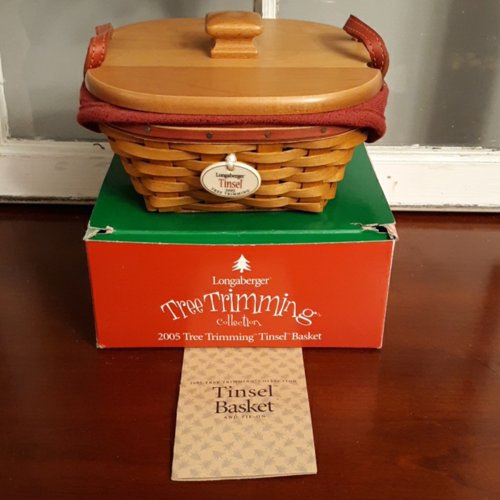 2005 Longaberger tree Trimming Tinsel set